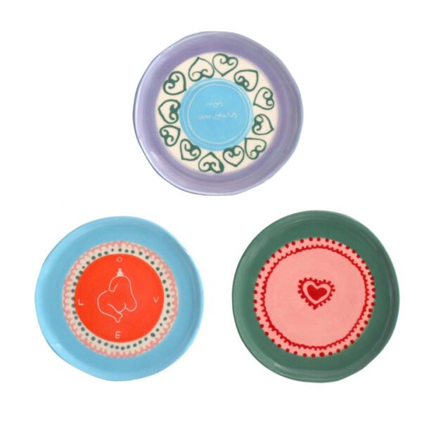 LAETITIA ROUGET Nos Amours Set of 3 Jewellery Plates