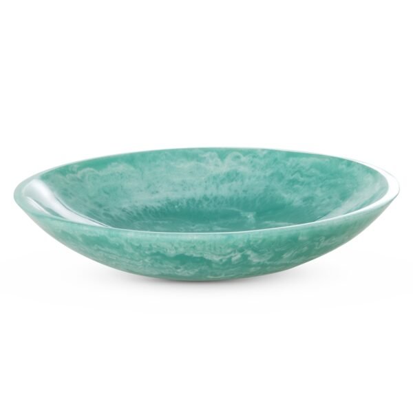 Resin Salad Bowl in Soft Green