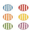 Zafferano Righe Saucers - Set of 6 assorted