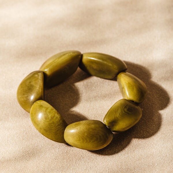 Chunky Olive Green Bracelet