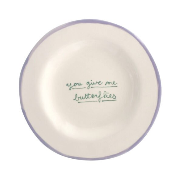LAETITIA ROUGET ??You Give Me Butterflies?? Dessert Plate