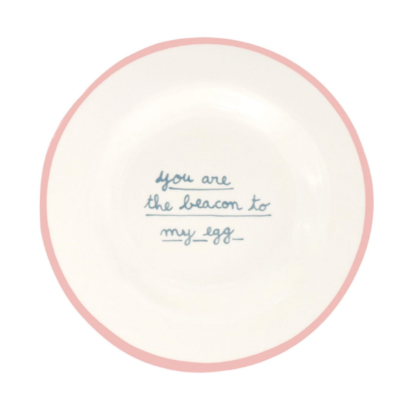 LAETITIA ROUGET You Are The Beacon To My Egg Dessert Plate